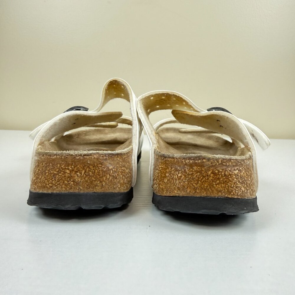 Birkenstock Birki's Freeport White Perforated Two Strap Sandals - Picture 4 of 10